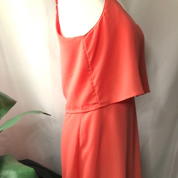 Abercrombie & Fitch | Flowy Coral Dress (size M) - Picture 7 of 11